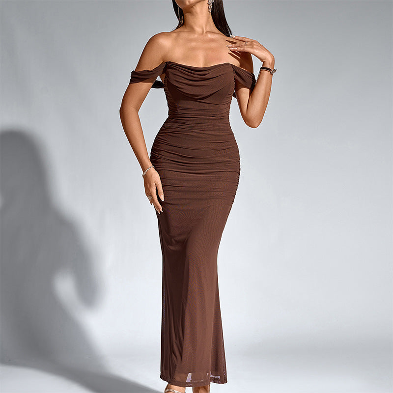 Elena Off-Shoulder Gown